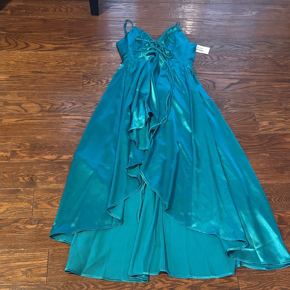 Joyfolie Shelly Teal High Low Dress NWT in XS